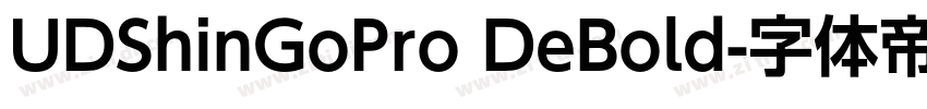 UDShinGoPro DeBold字体转换